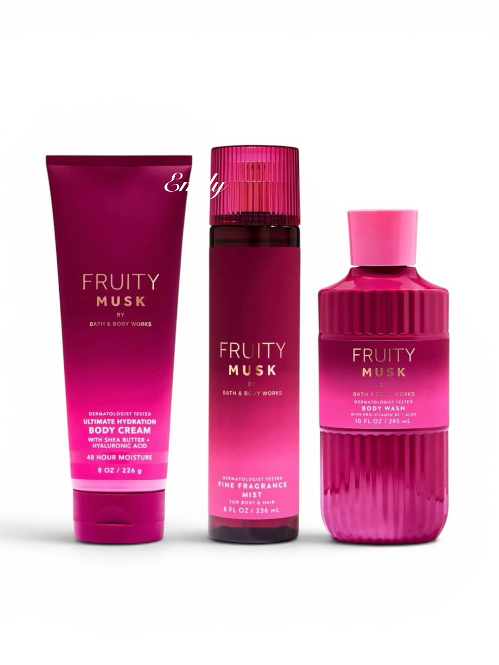 Bath & Body Works FRUITY MUSK Body Care Set